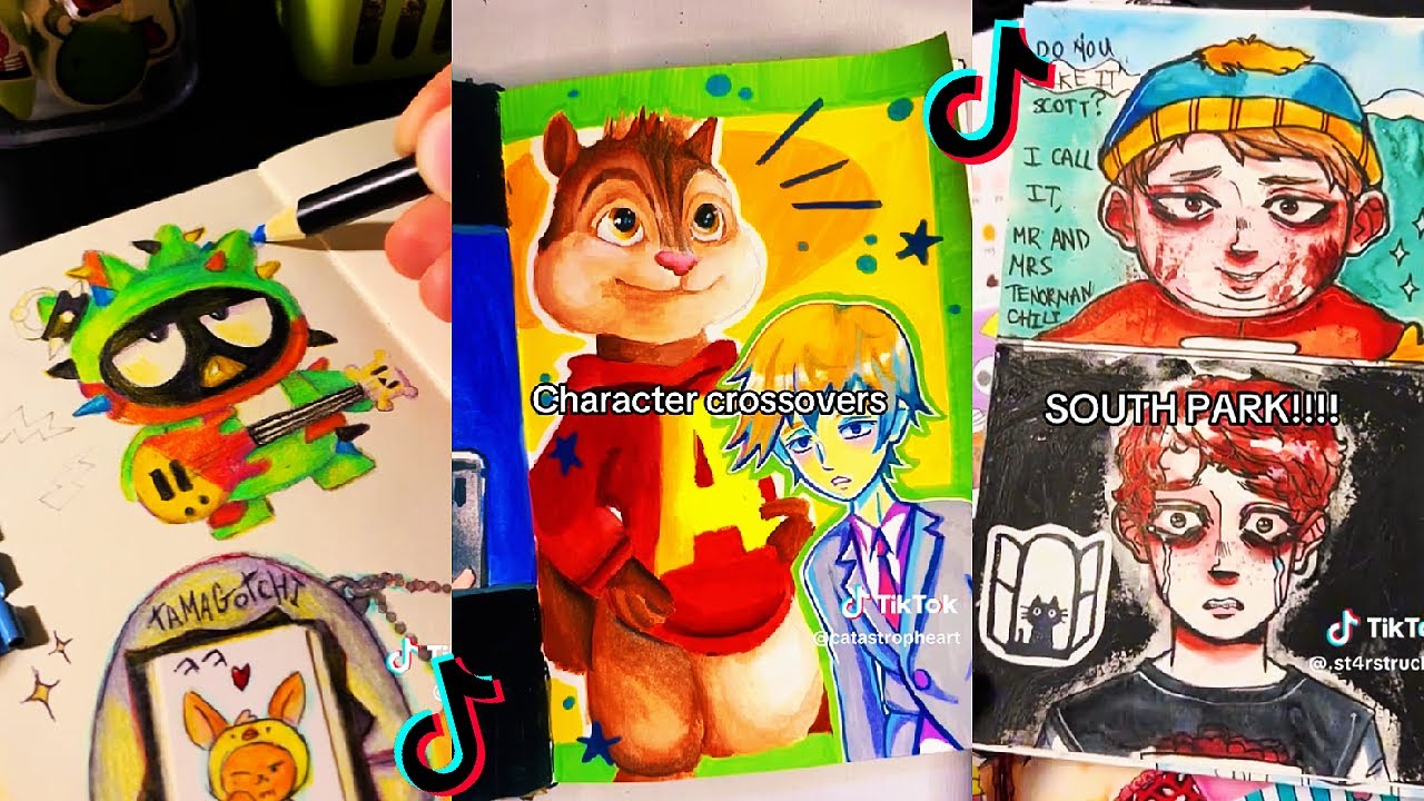 ART SKETCHBOOK 📖🎨 TIKTOK compilation #56