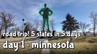 Road Trip Day 1: Minnesota - Prince Murals, Matt's Bar, Spam Museum, Jolly Green Giant Statue