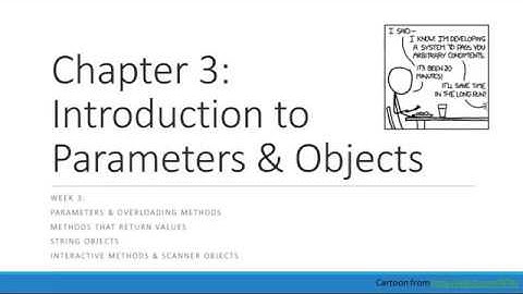 Building Java Programs Ch 3 Lecture - Parameters and Objects
