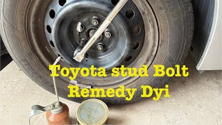 Toyota Corolla Wheel Lug Nut Stud Bolt Fix Temporarily