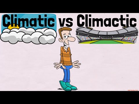 Climatic vs Climactic - English Speaking Practice