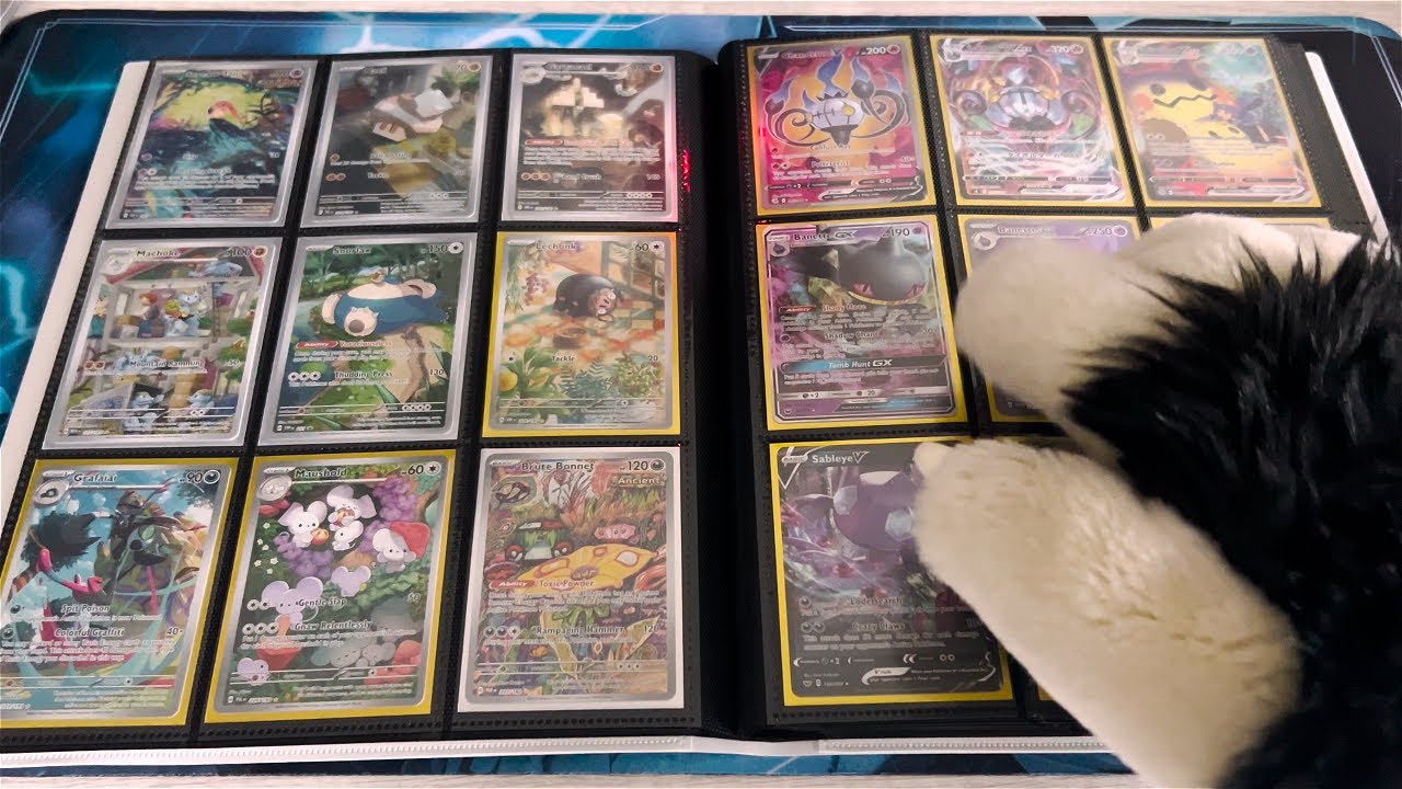 Furry ASMR Pokemon Binder Showcase II (постукивание, тихая речь)