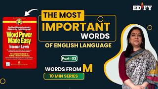 Norman Lewis l Most Important l M Series l By Jha Ma'am l Vocabulary l #normanlewis #english #vocab