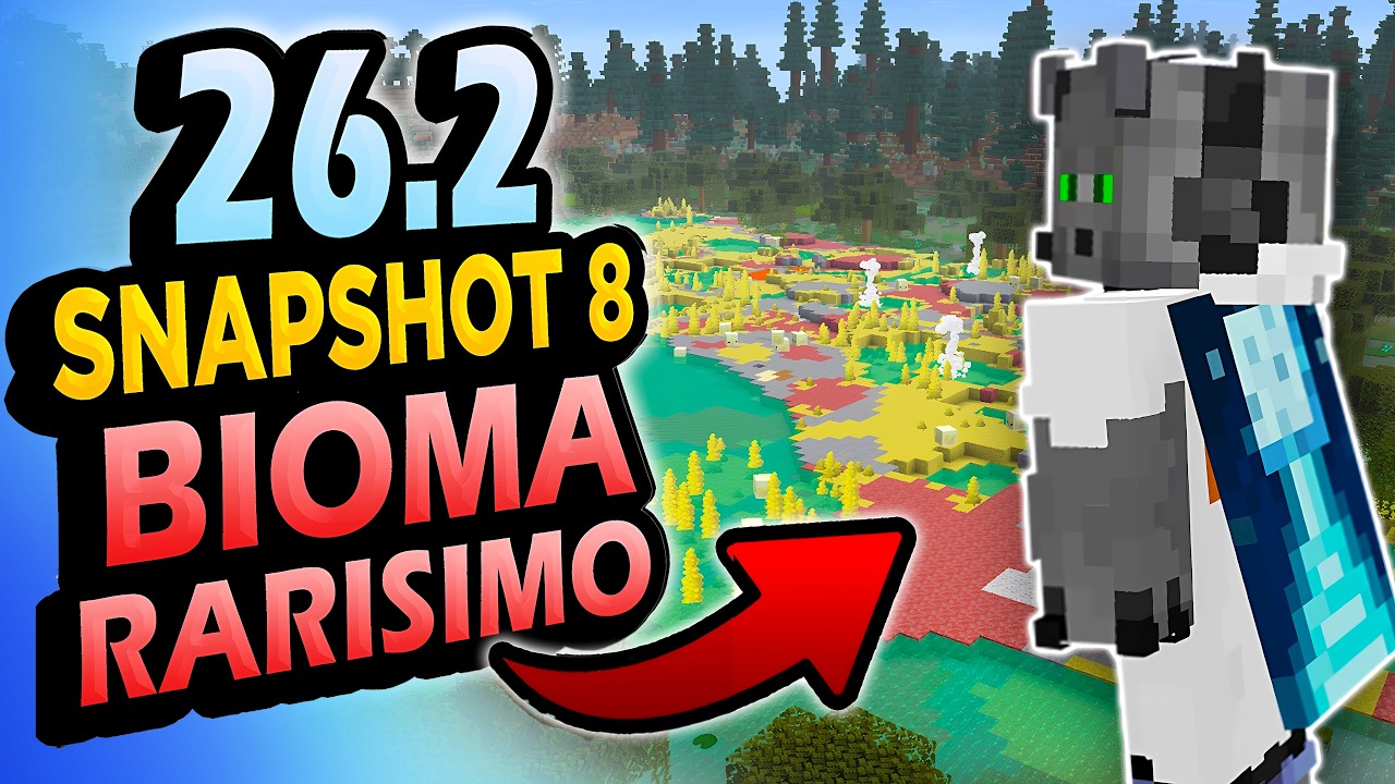 ✅ Nuevo Bioma RARÍSIMO 👉 26.2 Snapshot 8 Minecraft