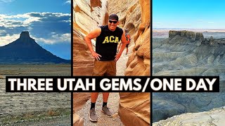 Little Wild Horse Canyon, Factory Butte and Moonscape Overlook in Southern Utah