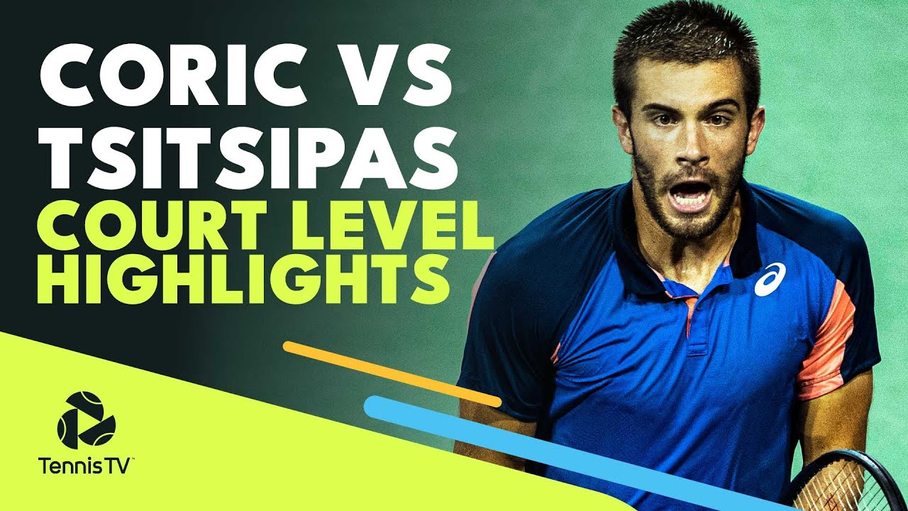 Stefanos Tsitsipas vs Borna Coric Court Level Highlights Cincinnati 2022 Final