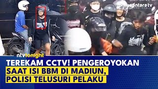 Detik-Detik Dua Orang Dikeroyok Pesilat Saat Isi BBM di Madiun, Terekam CCTV | NTV TONIGHT