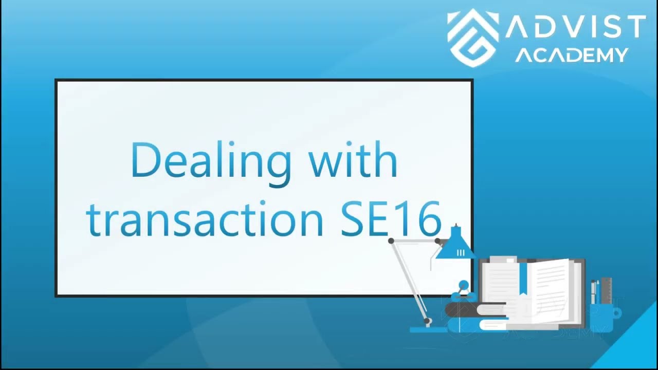 SAP | Uso de la transacción SE16