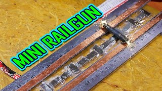 I Made A Mini Railgun :)