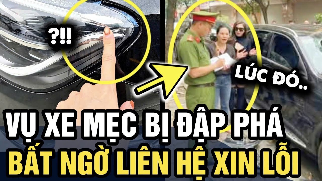 Vụ CÀO XƯỚC XE MERCEDES vì đậu trước cửa nhà, người phá xe bất ngờ LIÊN HỆ XIN LỖI | Tin 3 Phút