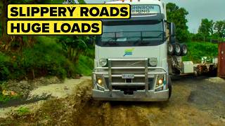Power Plant Haul vs Bad Weather and Horrific Roads | Outback Truckers Full Episode | S05 E11