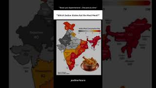 🇮🇳 Which Indian States Eat the Most Meat? | India’s Meat Consumption Map 🍗🥘 #shorts #non-veg #viral