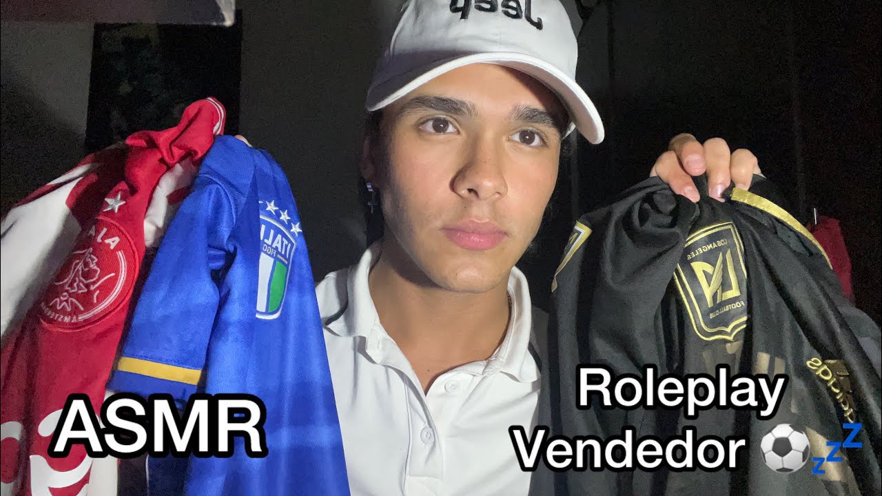 ASMR en Español- Roleplay Vendedor de Camisetas de Fútbol⚽️🧤