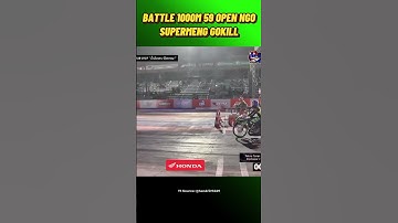 SUPERMENG GOKIL,  BATTLE 1000M 59 OPEN TEKNO TUNER HS #ngoracingthailand #teknotunerhs #dragbike
