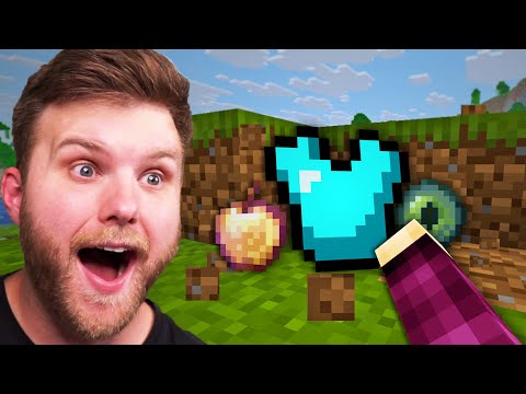 Minecraft, But Every Block Gives A Random Item