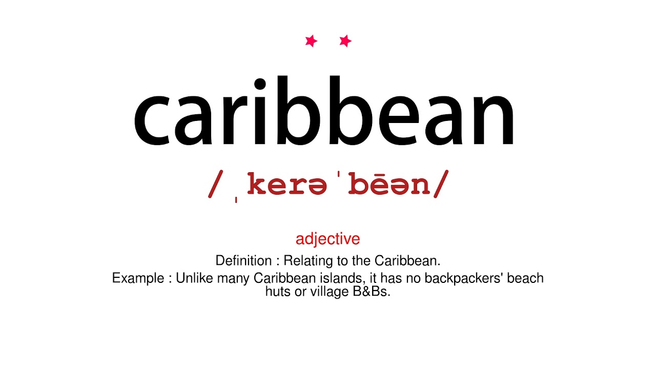 How to pronounce caribbean Vocab Today YouTube