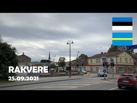 Rakvere, Estonia. Walking in the Old Town. 4K