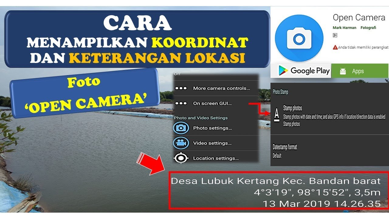 Cara menampilkan koordinat dan keterangan lokasi di foto dengan open