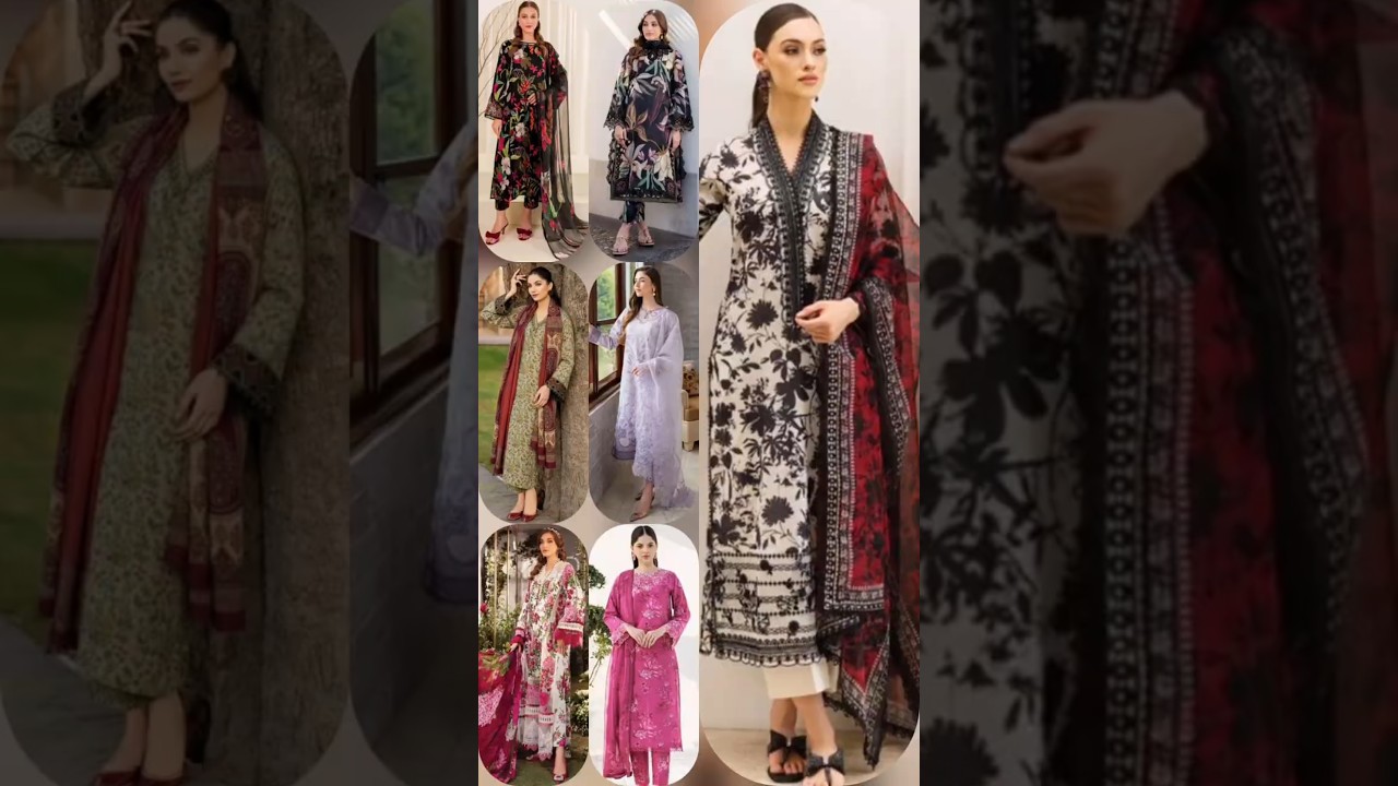 3PC Printed Lawn Suit #traditionalcloth #fashionstyle