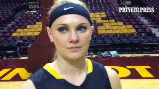 Freshman Carlie Wagner said the #Gophers are really going to turn heads this year with their talen
