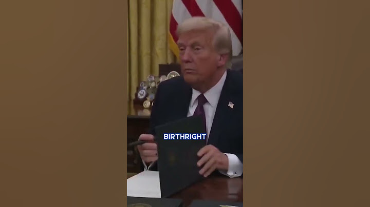 Trump signs executive order ENDING birthright citizenship