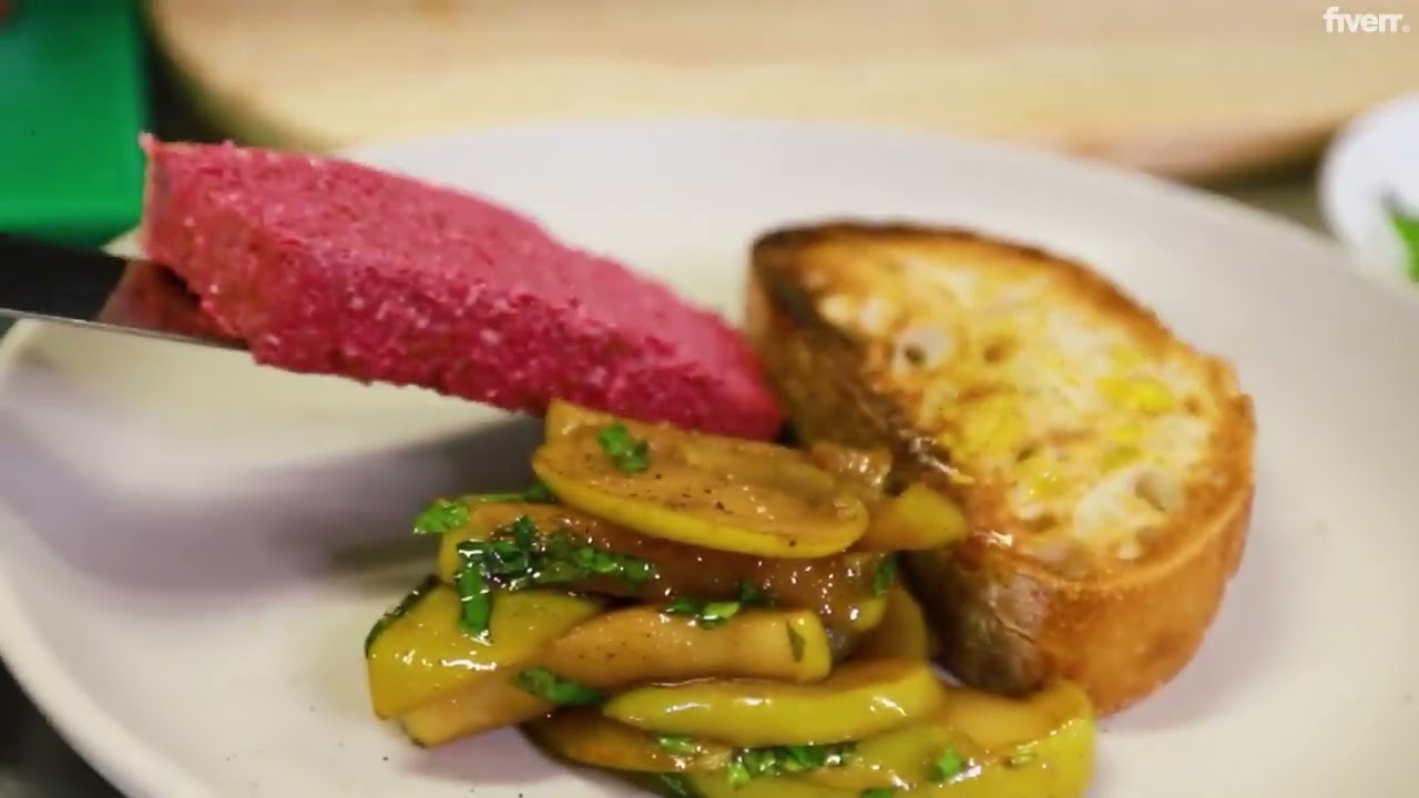 Cooking video for video editing