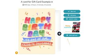 Contributing to a Gift Card on GroupGreeting
