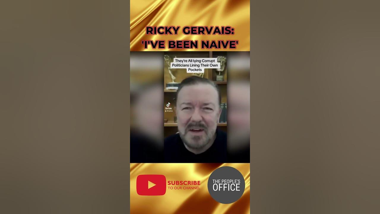 Ricky Gervais Awakens to The Truth - YouTube