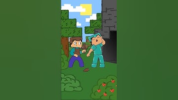 PVP in Minecraft 😡⚔️😡 #minecraftcartoon #subscribers #2danimation #loop #fun