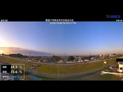 熊谷 国道17号バイパス 代交差点付近 のライブ映像