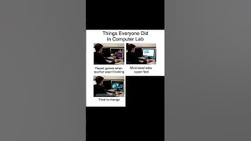 Things Everyone Did in Computer Lab Starter Pack #memes #shorts