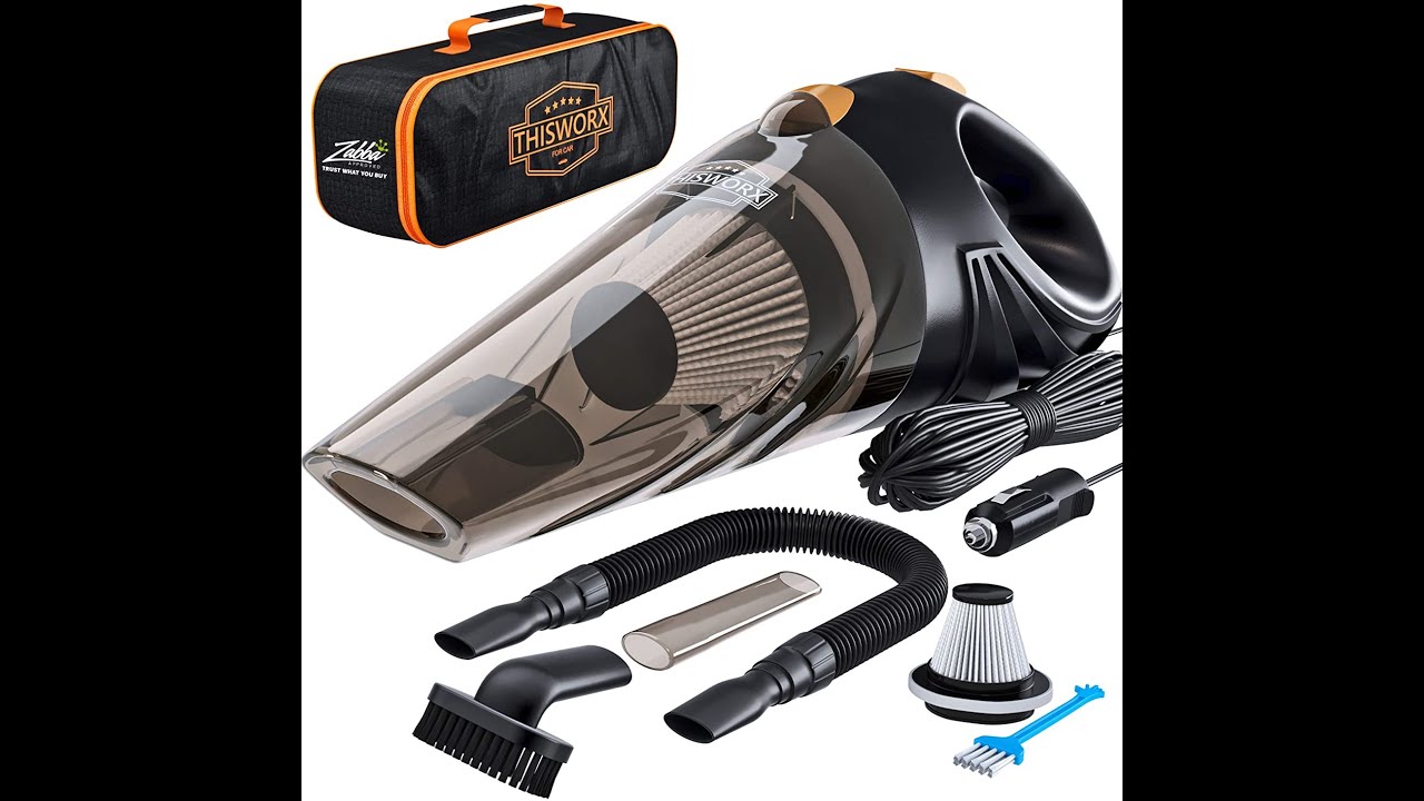 Brand ThisWorx Portable Car Vacuum Cleaner High Power Corded Handheld Vacuum 16 foot cable 12V
