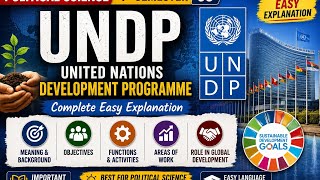 United Nations Development Programme(UNDP) Complete Easy Explanation Political Science 4th Sem j3