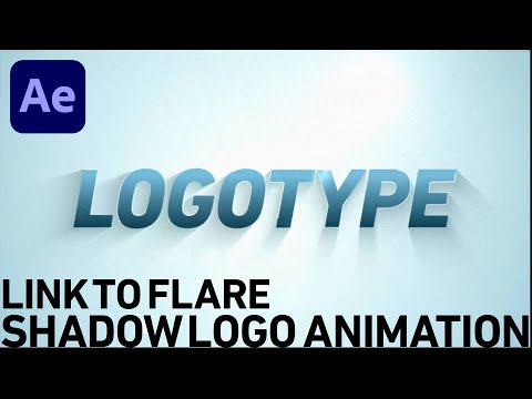 【AfterEffects】フレアと連動するシャドウロゴアニメーションの作り方 link to flare Shadow logo animation TIPS