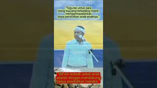 "INFAK terbaik untuk anak adalah dengan mendukung biaya pendidikan mereka." #shorts#shortvideo#kdm