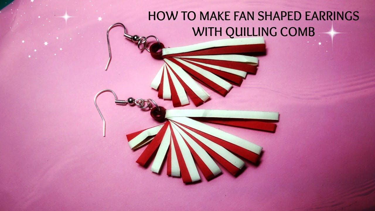 Quilling earrings with comb  Quilling Earrings  YouTube