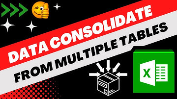 🔥 Data Consolidate From Multiple Tables 😎 #excel #shorts