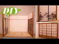 【昭和レトロ】ミニチュアで掘りごたつのある和室を作る方法 #1