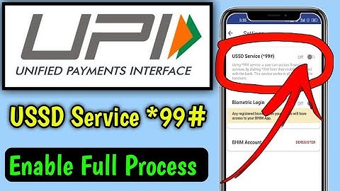 Bhim UPI USSD Service *99# Enable || How To Enable *99# USSD Service In Bhim App | *99# USSD Service