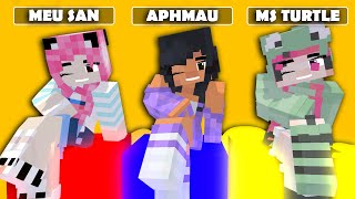 SUPER IDOL MEME | BEAUTIFUL LADIES | MEU SAN, APHMAU AND MS. TURTLE - MINECRAFT ANIMATION