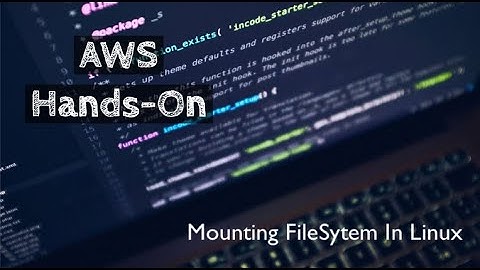 Mount Linux FileSystem Permanently|Fstab