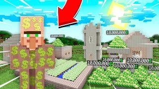 Я ПОСТРОИЛ ДЕРЕВНЮ ЖИТЕЛЕЙ ИЗ ДЕНЕГ В МАЙНКРАФТ 100% ТРОЛЛИНГ ЛОВУШКА MINECRAFT ДЕНЕЖНАЯ ДЕРЕВНЯ