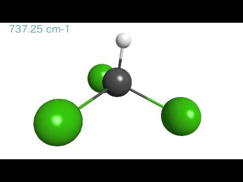 Vibration of a chloroform molecule