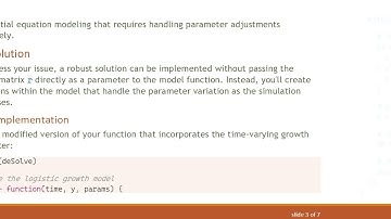 Creating a Time Varying Logistic Growth Model in R using deSolve