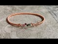 DIY Bangle / Wire wrapped bracelet tutorial/ DIY Jewelry / DIY Accessories