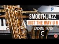 Smooth jazz backing track  just the way u r in c 55 bpm