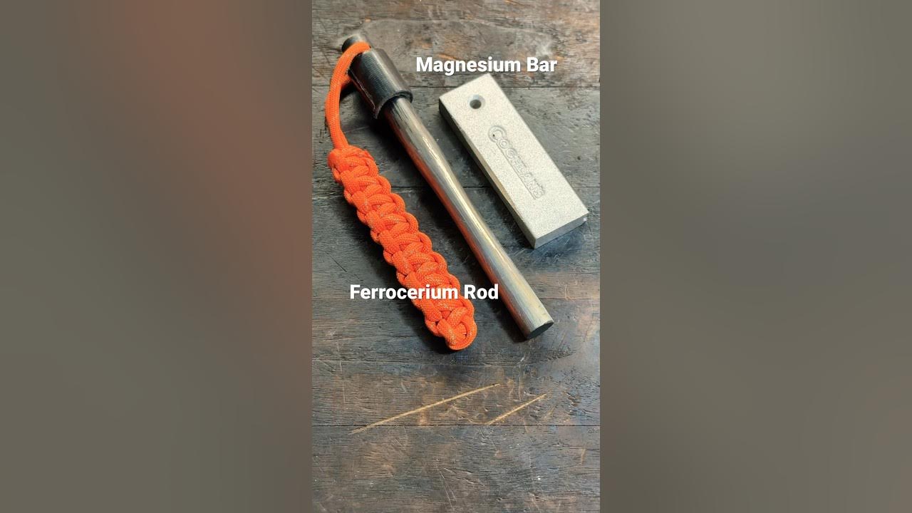 The Difference Between A Ferro Rod and Magnesium shorts YouTube