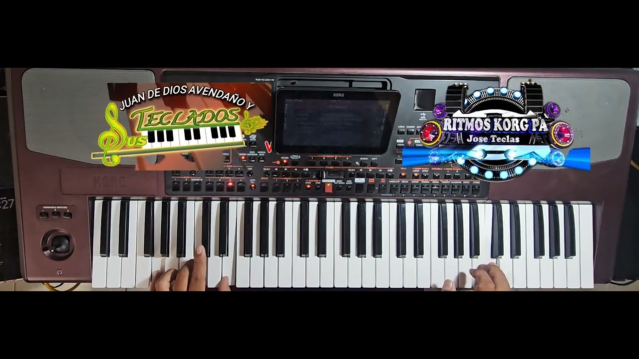 Juan de dios avendaño y sus teclados La Borrachita Ritmo korg pa