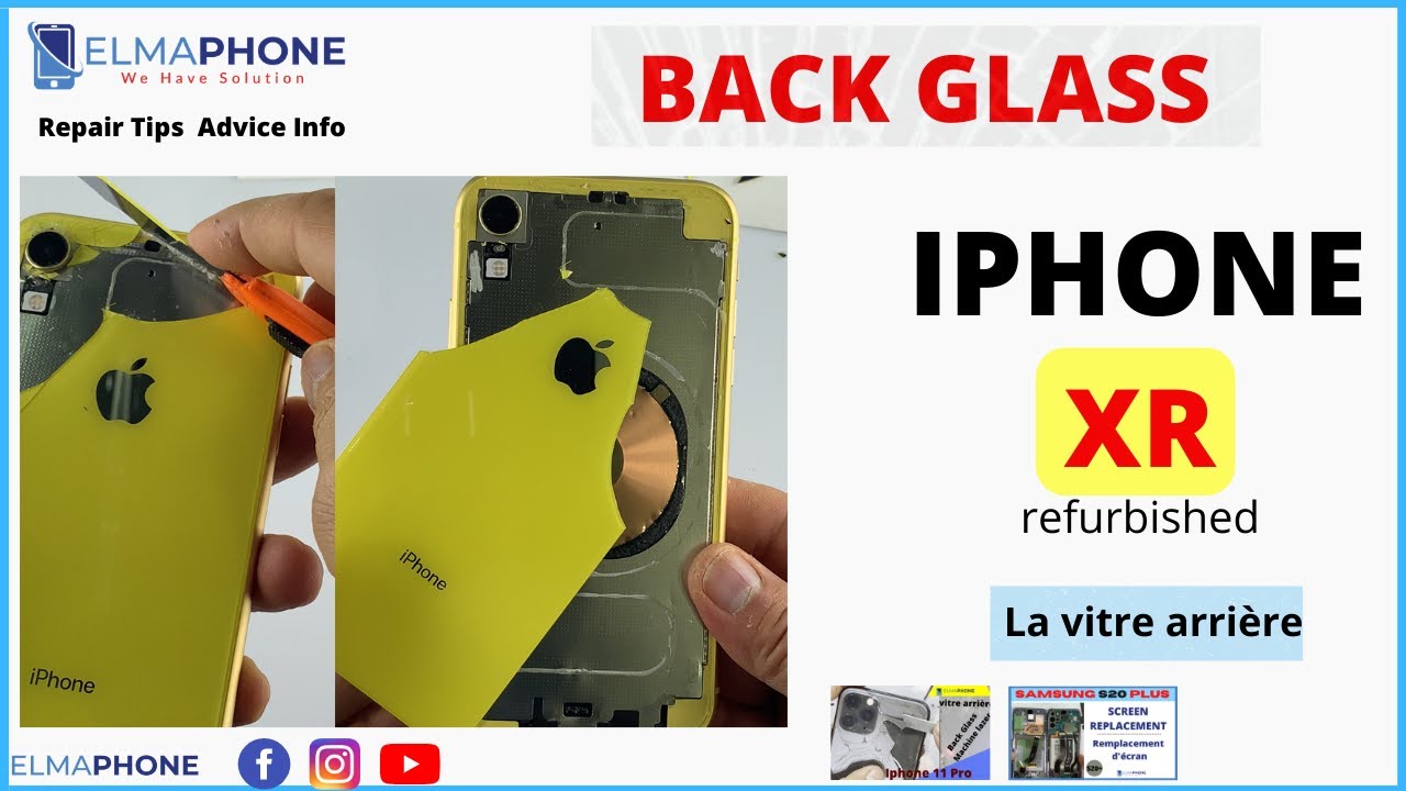 Comment réparer la vitre cassé sur un iPhone XR/comment changer l’écran