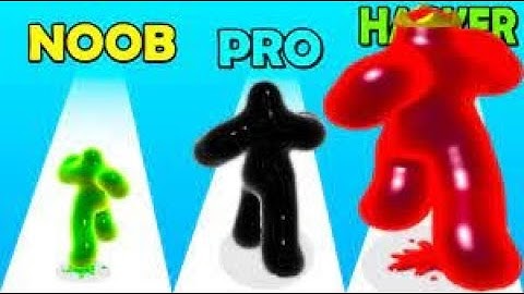 NOOB vs PRO vs HACKER in Blob Runner 3D New Big Update Gameplay 4K